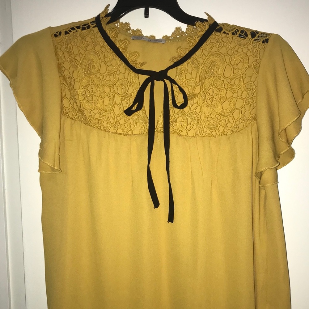 Sold! Never worn Active USA crochet blouse